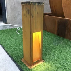 Corten Steel Garden Lights Garden Metal Ornaments -Fire Pit And BBQ Shop 25233103558