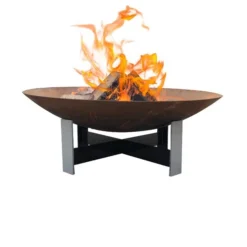 Corten Steel Fire Pit Outdoor Fire Bowl Garden BBQ Bowl -Fire Pit And BBQ Shop 58343053613