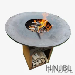 Corten Steel BBQ Grill-Classic Black