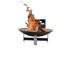 Outdoor Wood-burning Fireplace