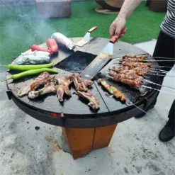 Round Stainless Steel Fire Pit